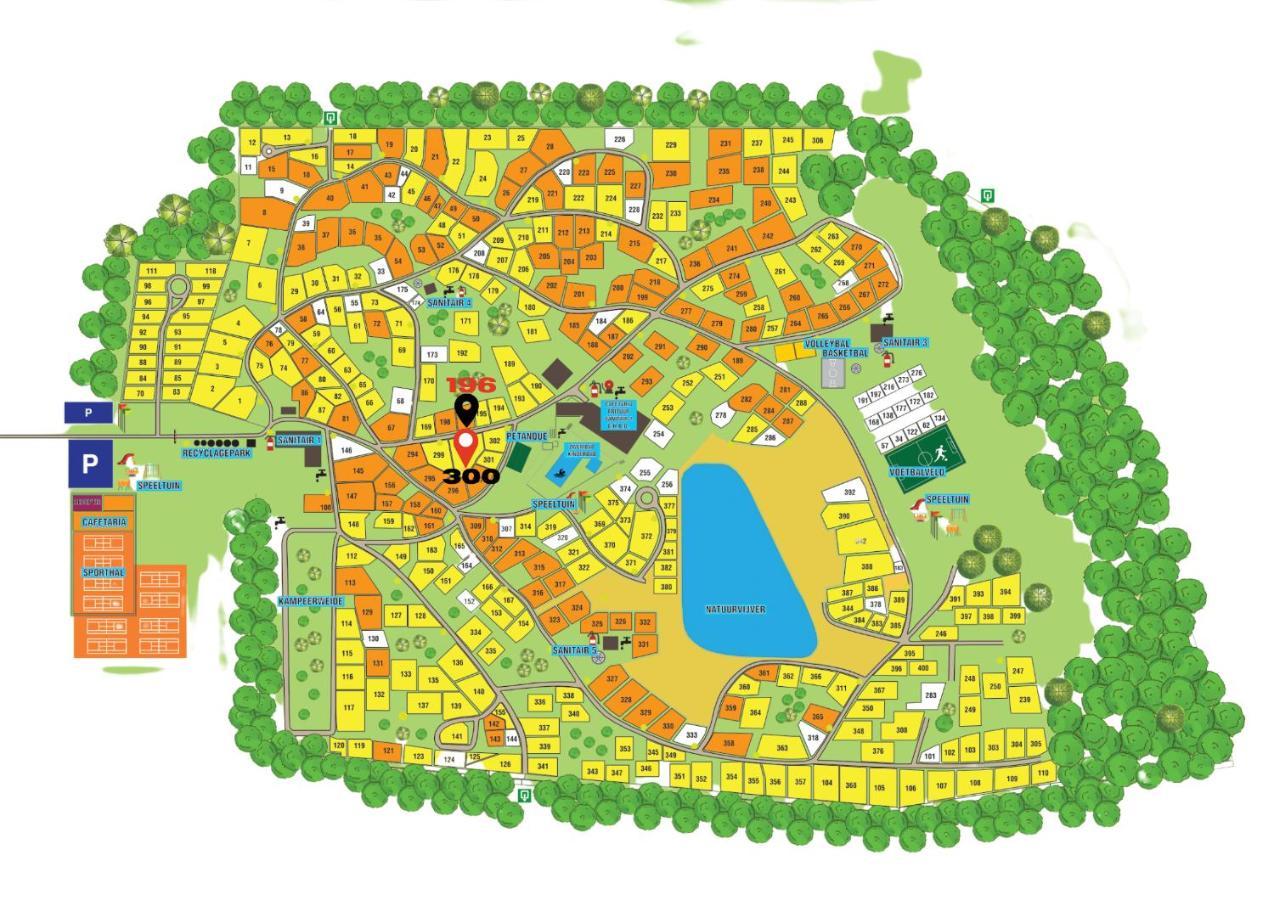 CasitaCuriosa  chalet op camping met buitenzwembad Balen Esterno foto